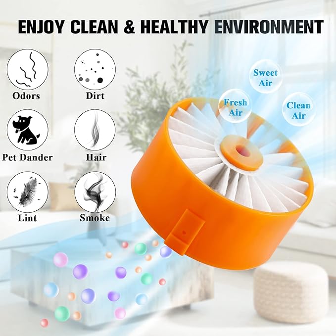 Filter Replacement for Black & Decker Powerseries Extreme Cordless Stick Vacuum Cleaner Fit for BSVF1 BSV2020 BSV2020G and BSV2020P. Replace Part # N665227, 6 * BSV2020G Filters By Improvedhand