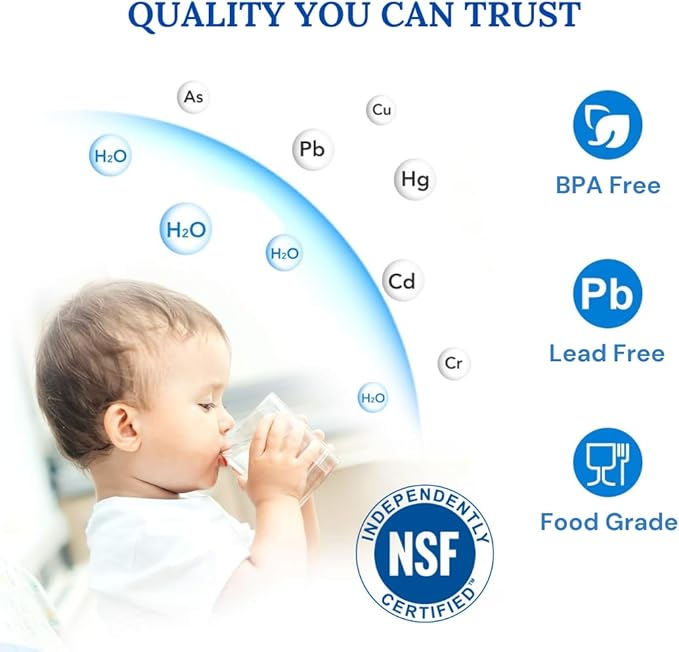 Baleen Filters 10" x 2.5" 5 Micron String Wound Sediment Filter Cartridge Replaces Hydronix SWC-25-1005, Watts SF5-978, Pentek WP-5 (25 PACK)