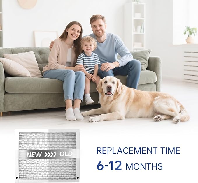 513 Replacement Filter AC Air 31x28x4 for Whole House AirPurifiers Model #510 1510 2516 Upgraded Rail Kit replacement Frame HVAC Furnace Air conditioner Healthy Air 13 2 Packs