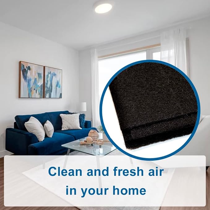 HQRP Cut-to-fit Carbon Pre-Filter Compatible with Honeywell HPA300, 50100, 50150, 50250-S, 17000-S, 50255, 50300, 51360, 51376, 51500, 51771 models