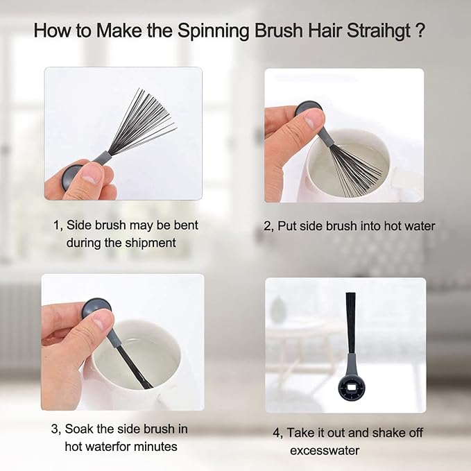 Accessories Kit for Shark IQ RV1001AE, Shark AV911S EZ, AV1010AE RV1000 RV1001 AV970 AV993 AV1002AE UR1000SR UR1005AE Robot Vacuum Cleaner,2 Main Brush,6 Filters,10 Side Brushes,2 Pre Filter