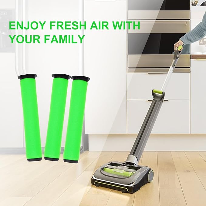 Vacuum Filter Compatible with Bissell AirRam Stick Vacuum Cleaner - Compare to Part # 1611215 for Models 1984 19844 1984B 1984C 2144 21448 19841 Replacement Filters Part(2 Pack)