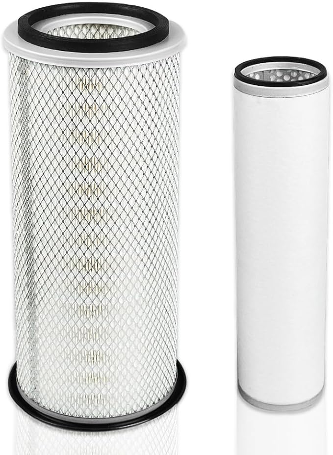 D9NN9601AA & D1NN9R500A Air Filter Kit Compatible With New Holland Tractor 2000 3000 2600 3600 3900 4000 4600 515 532 535 545 550 7100 Replace 83908364 & 83908367