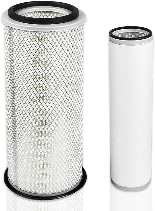 D9NN9601AA & D1NN9R500A Air Filter Kit Compatible With New Holland Tractor 2000 3000 2600 3600 3900 4000 4600 515 532 535 545 550 7100 Replace 83908364 & 83908367