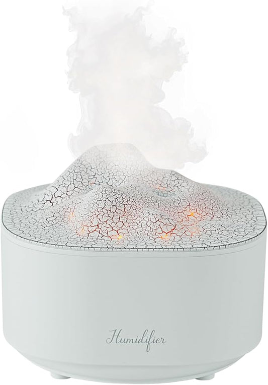 Portable 1500ml Small Cool Mist Humidifier,USB Personal Desktop Humidifier for Office Room, Bedroom,Auto Shut-Off 7 Colors LED Night Light, 2 Mist Modes, Super Quiet (White)