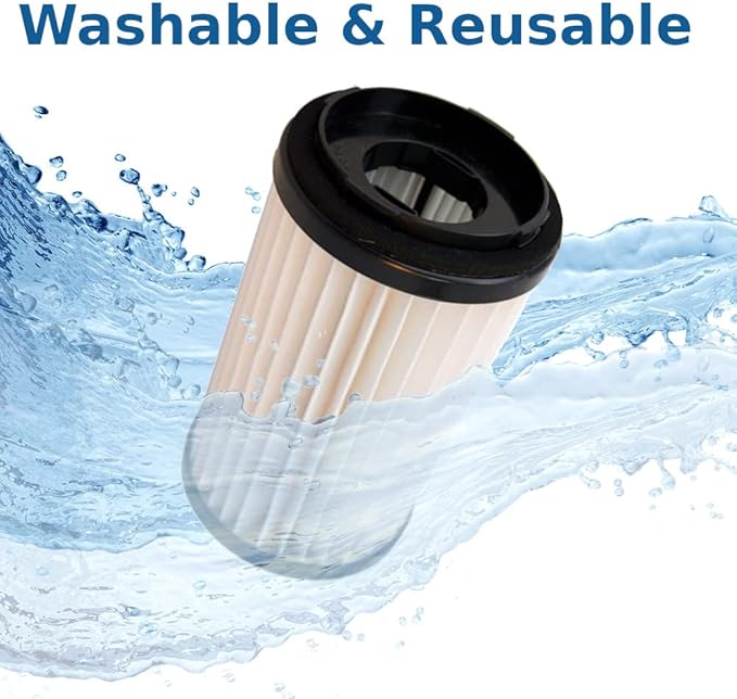 HQRP 2-Pack HEPA Filters compatible with Sears Kenmore Panasonic 82720, 82912, 20-82912, 20-82720, 0208272000, 02082720000, DCF-1, DCF-2 Replacement