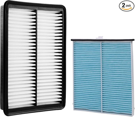 Cabin & Engine Air Filter Fit for Mazda 3 2014-2018 2.0L / Mazda 3 2014-2018 2.5L Activated Carbon Cabin Filter Replacement CF11811 CA11259 Car Accessories