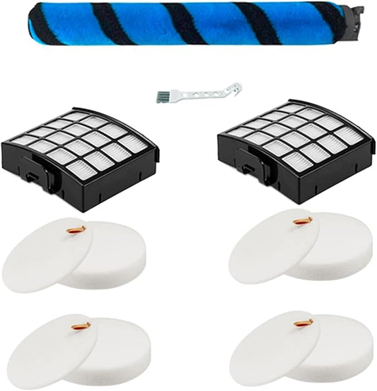 Soft Brushroll Filters Replacement Parts Acessories for Shark Vertex DuoClean PowerFin Upright Vacuum AZ2002 AZ2000 AZ2000W Accessories, Part # 1483FC2000 XHFA 2000 & XFFKAZ2000