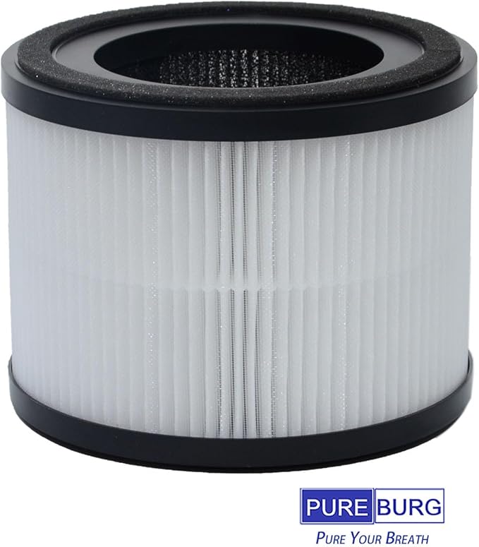 PUREBURG Replacement Filter Compatible with MOOKA AP-S0610L Air Purifier,2-Pack H13 HEPA 3-Stage Filtration Activated Carbon 2-in-1 Air Clean Dust VOCs Odor