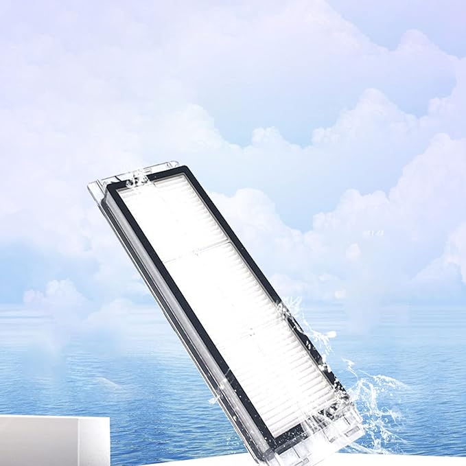 Replacement Accessories Kit Compatible With Roborock Q5 Q5+ Q5 Plus Robot Vacuum Cleaner,1 Main Brush,4 Side Brushes,4 Hepa Filters,2 Dust Bags (14 PCS)