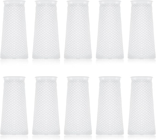 10Pcs 150 Micron Honeycomb Filter Socks,Aquarium Filter Sock 3D Honeycomb Design Filter Sock,Aquarium Filter Bags for Saltwater Aquarium Use in Freshwater Saltwater Aquarium Ponds Sumps Overflows