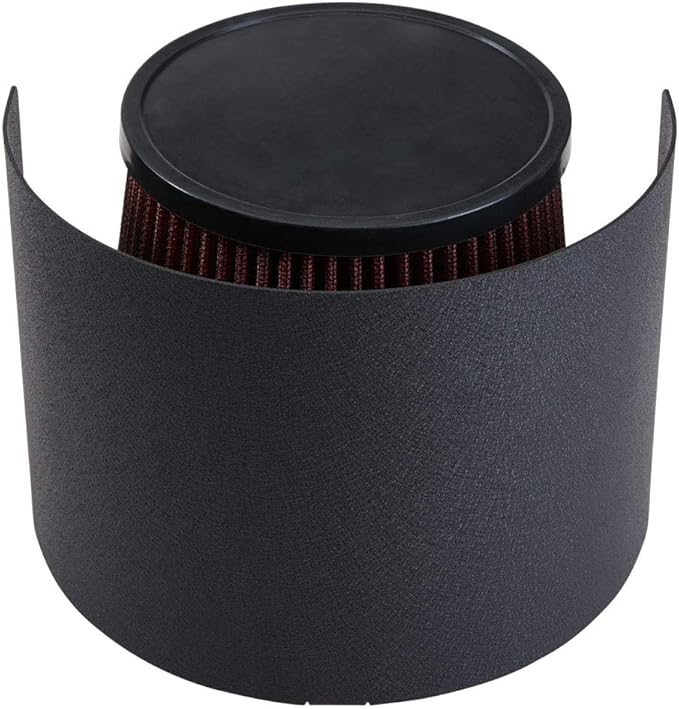 Kyostar Universal Steel Air Filter Heat Shield Cover Burning Air Intake Filter Cover for 2.5-3.5" Cone Filter (Black)