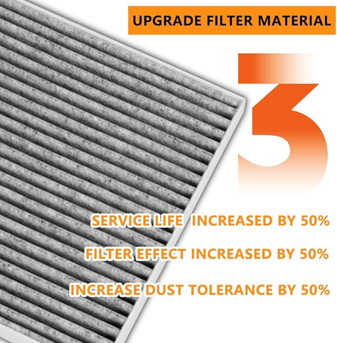 PA5359 Cabin Air Filter Carbon Fits for Freightliner M2 106 108SD 114SD 122SD B2 C2 MT45 Trucks or Buses Replace N10G-36000006 AF26427 PA5359 PA10188 49082 P614547（Set of 4）