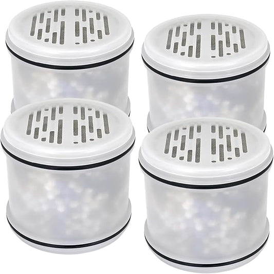 Shower Head Filter Replacement Cartridge for MakeFit Filtered Shower Head - H5H117 (4-PACK)