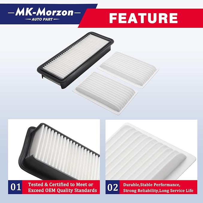 Cabin Air Filters Kit Fit For Kubota Tractor Cabin Replace# 6A671-75090 T1855-71600 014520-0804