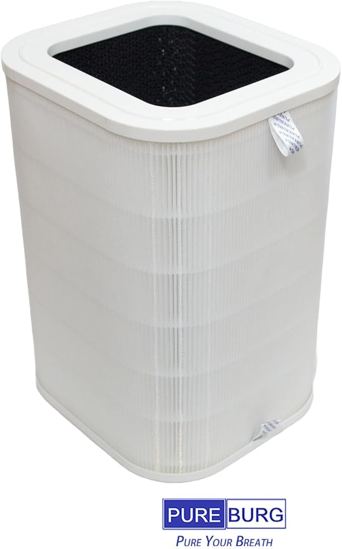 PUREBURG Replacement Filter Compatible with Membrane Solutions MS601 Air Purifier,H13 True HEPA Activated Carbon 4-Stage Filtration Air Clean Dust VOCs Odor