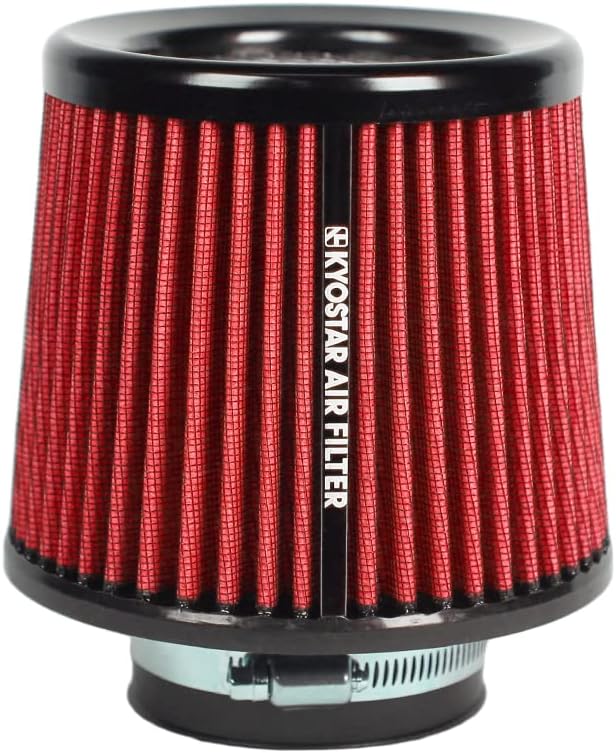 Kyostar 3 Inch 76mm Air Intake Cone Filter Replacement Quality Dry Air Filter Red