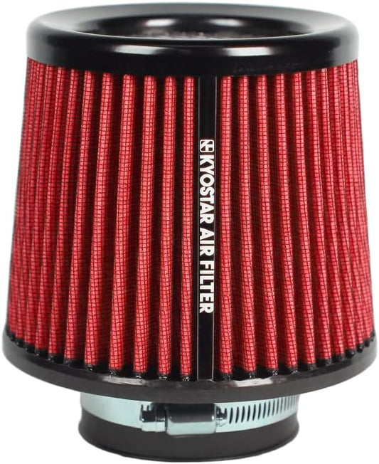 Kyostar 3 Inch 76mm Air Intake Cone Filter Replacement Quality Dry Air Filter Red