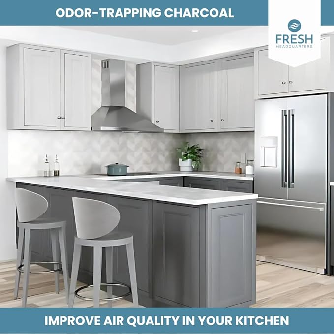 2-Pack Activated Carbon Charcoal Filters For Range Hood - Premium 11.5" x 11.5" Range Hood Filter Replacement for Zephyr Models - For Superior Air Filtration and Home Improvement