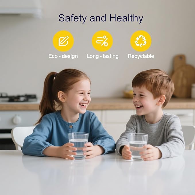 Faucet Filter Cartridges, Replacement for Brita® Faucet Filter 36311 On Tap Water Filtration System Compatible with Brita®Replacement Filters, 36313, FR-200, FF-100 White (Pack of 3)