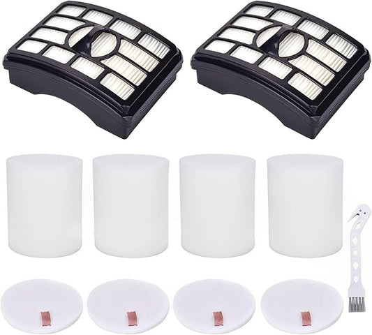 Leadaybetter Filter Replacement for Shark Rotator Pro Lift-Away NV500, NV501, NV502, NV505, NV552, NV642, UV560, ZU780, ZU782, ZU785. Compare to Part # Xff500 Xhf500, 2 + 4 Foam & Felt Filters