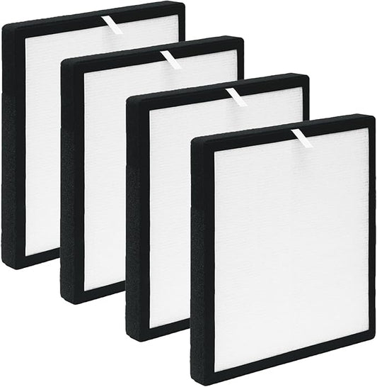 TZ-K2 Filter Replacement, Compatible with ToLife TZ-K2 Air Purifier, 3-in-1 H13 True HEPA Filter, Activated Carbon and Pre-filter, TZ-K2-A, 4 Pack