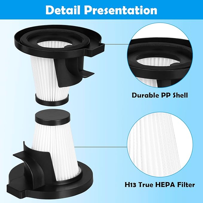 Filter Replacement Compatible with IonVac ZipVac 8842 8200 Handheld Vacuum Cleaner