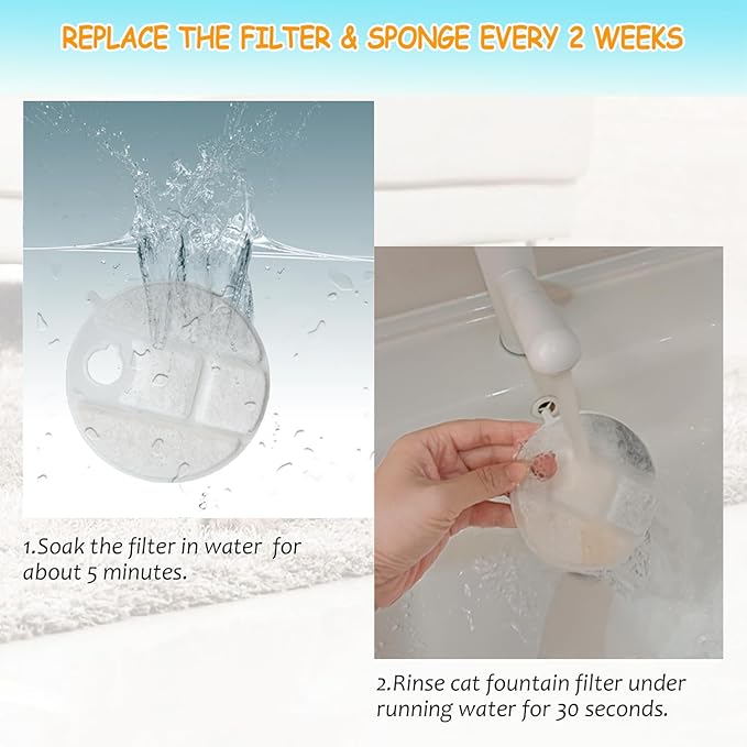 18 Pack Dog Water Fountain Replacement Filters for Petlibro Capsule Dog Fountain PLWF008,Dog Water Fountain Filter with Replacement Pre-Filter Pump Sponges. (18)