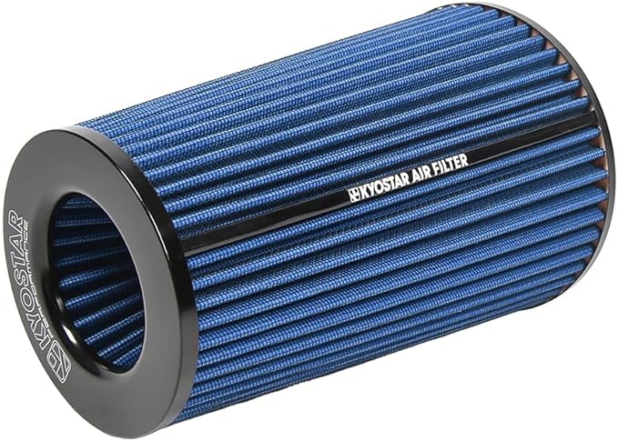 3/3.5/4inch Inlet Cold Air Intake Cone Replacement Performance Washable High Flow Dry Air Filter (BLUE)