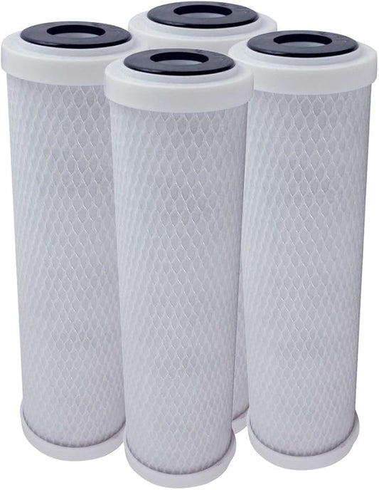 4 Pack Flow-Pur 8 Carbon Block Filter Compatible Filters for WCBCS-975-RV System