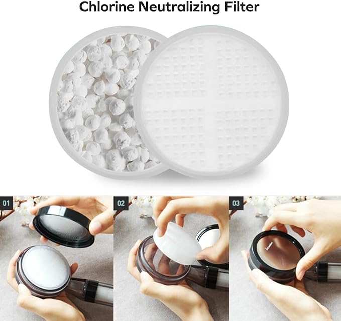 Visible Filtered Shower Head Carbon & Sediment Dual Filter with High Pressure NSF Certified Korea | Filtration System, Removes Chlorine | Good for Dry skin & Hair, Travel, RV, Bathroom