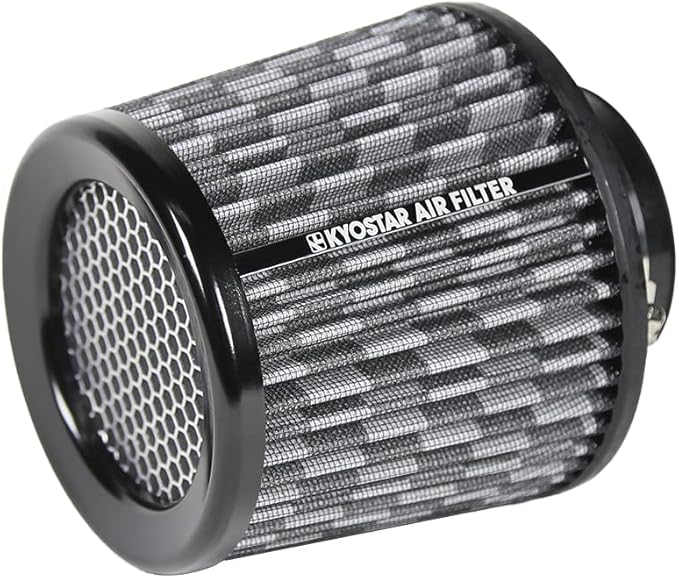 Kyostar Universal Carbon Fiber Pattern 3 Inch 76mm Air Intake Cone Filter Replacement Quality Dry Air Filter
