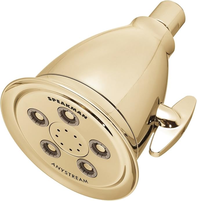 Speakman, Polished Brass S-2005-HB-PB Hotel Anystream High Pressure 2.5 GPM Adjustable Shower Head