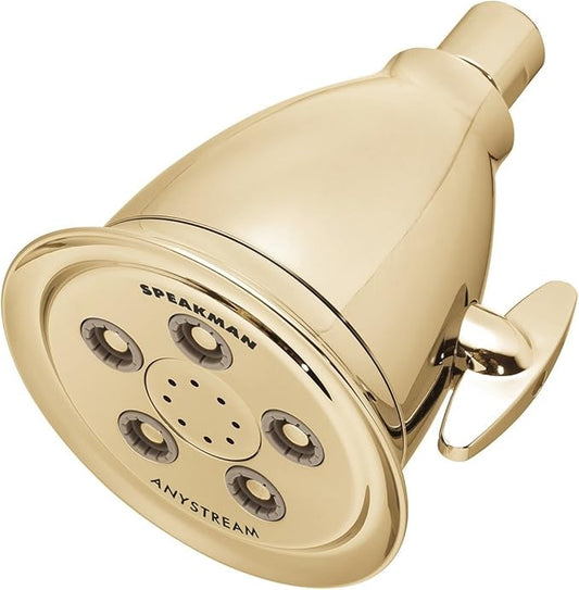 Speakman, Polished Brass S-2005-HB-PB Hotel Anystream High Pressure 2.5 GPM Adjustable Shower Head