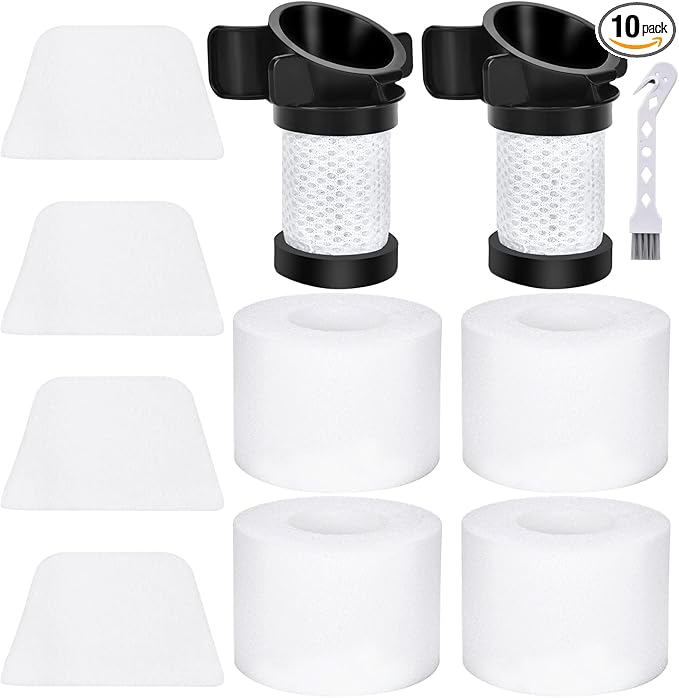 Leadaybetter Filter Replacement for Shark IONFlex IF201 DuoClean X30 X40 F60 F80 IC205 IF200 IF202 IF205 IF251 IF252 IF281 IF282 IF285 IR100 IR70 UF280 Cordless Vacuum, Part XPREMF100 XPSTMF100