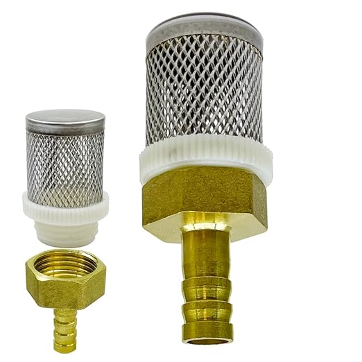 12mm Inline Strainers Filter Copper Tube Joint 12mm Diameter Hose Connection, Garden, Swimming Pool, Fish Tank Hose Filter, Suction Strainers Used to Remove Debris and Reduce Solid Entry