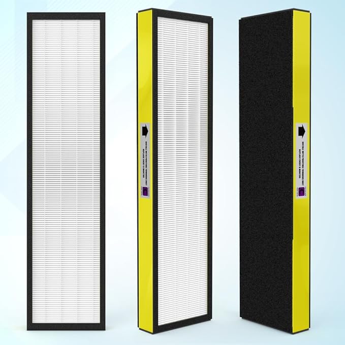 4-Pack True FLT5000 FLT5250PT FLT5111 Replacement Filter C, Compatible with G-Guardian Purifier AC5000, AC5000E, AC5250PT, AC5350B, AC5350BCA, AC5350W, AC5300B, CDAP5500B, AP2800CA