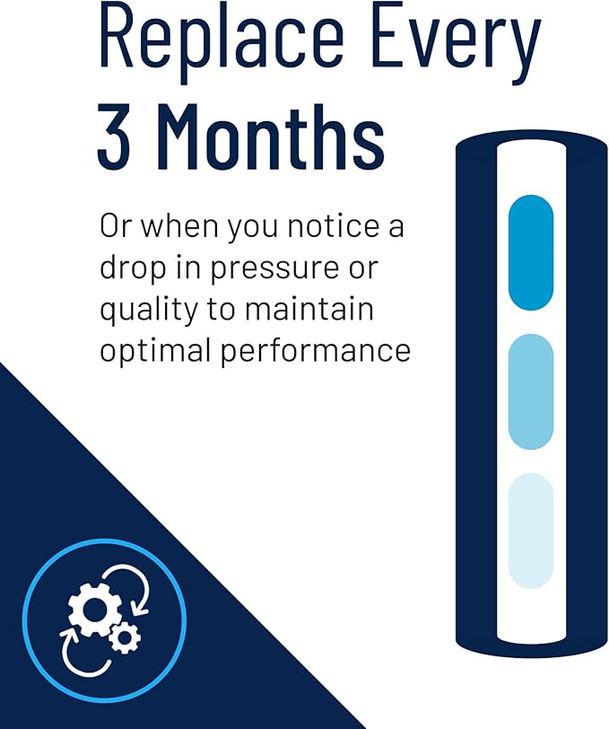 Pentair Pentek EP-10 Carbon Water Filter, 10-Inch, Under Sink Carbon Block Replacement Cartridge with Bonded Powdered Activated Carbon (PAC) Filter, 10" x 2.5", 5 Micron