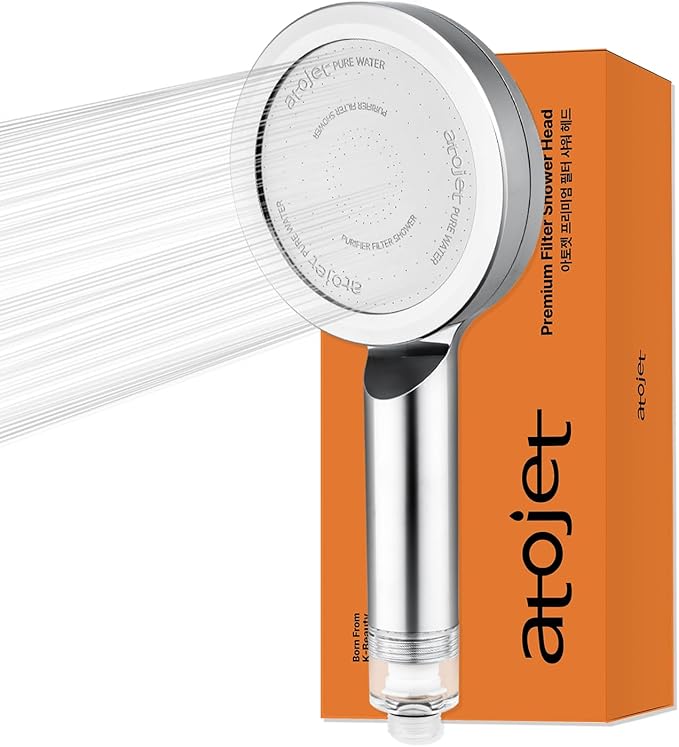 Premium Filtered Showerhead Crafted With Korea’s Luxury Beauty Culture – Pure Carbon Filters for Softer Skin & Smoother Hair | Carbon Composite Filter | Single Showerhead (JNE300C-SNG-1)