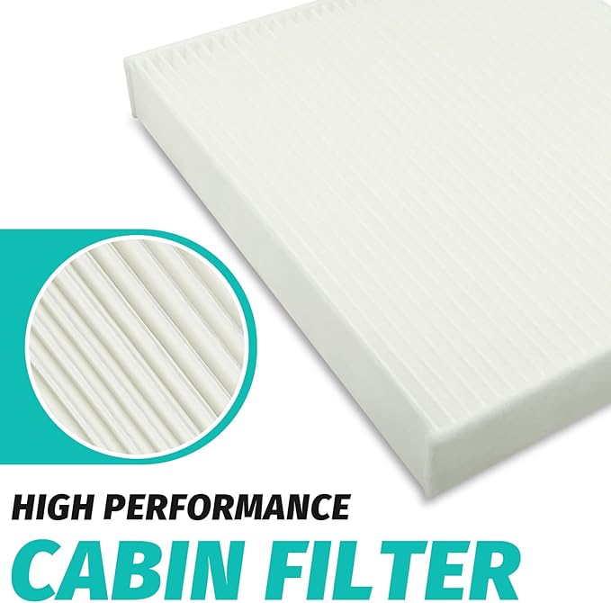 BW450 Cabin Air Filter for GLADIATOR (2020-2022), WRANGLER (2018-2022), Replacement for CAF10022P, 68301863AA, FDC12450, CAF10022P, CAF10022, WP10371, (1 pack White).