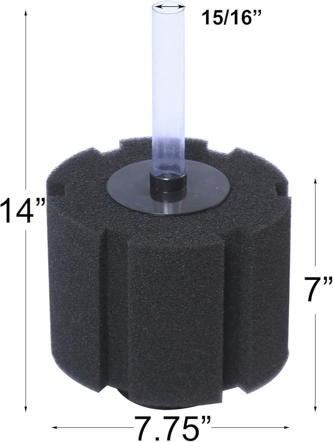 AQUANEAT Aquarium X Large Bio Sponge Filter Breeding Fry Fish Tank (XX Large up to 220Gal)