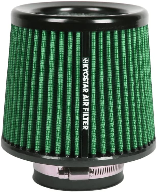 Kyostar Universal Green 3 Inch 76mm Air Intake Cone Filter Replacement Quality Dry Air Filter