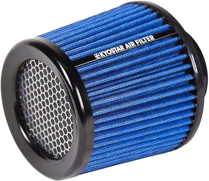 Kyostar 3 Inch 76mm Air Intake Cone Filter Replacement Quality Dry Air Filter Blue