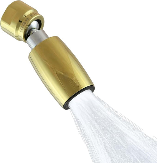 High Sierra Showerheads® - CLASSIC™ Solid Metal 1.5 GPM Award Winning, Low Flow Shower Head, Patented Nozzle Never Clogs - Polished Brass Finish