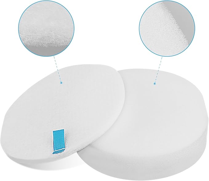 for Shark Navigator Professional NV60 NV70 NV80 Replacement Filter Upright Vacuum, with Shark Powered Lift-Away Corded Vacuum NV71 NVC80C NV90 NV95 UV420 Parts XFF80 XHF80, 8 Foam Felt+ 2 HEPA Filters