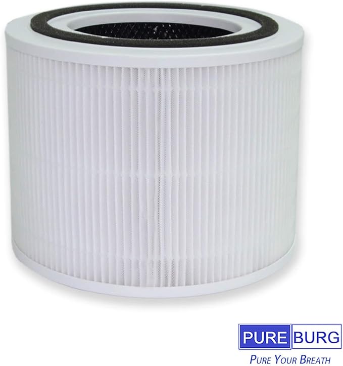 PUREBURG Replacement Filter Compatible with CLEVAST CL-AP220 AP220 Air Purifier,2-Pack H13 HEPA Activated Carbon 2-in-1 3-Stage Filtration Air Clean Dust VOCs