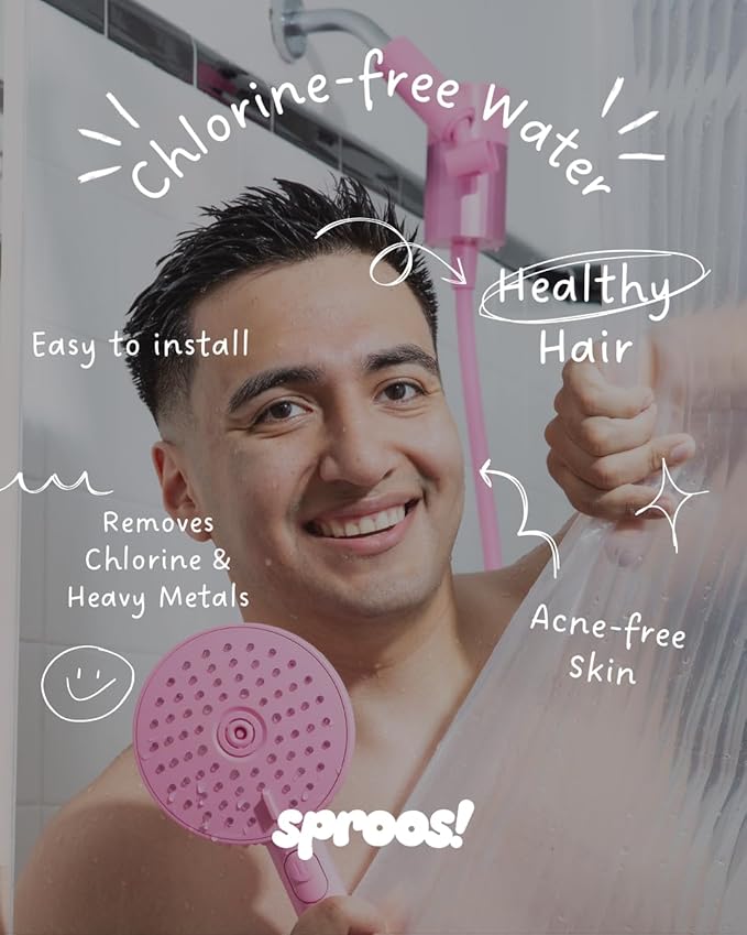 Sproos - Shower Filter Cartridge Replacement - 2-Stage Filtration - Cleaner, Safer Shower Water - Reduces Chlorine & Heavy Metals - Long-Lasting & Easy to Install