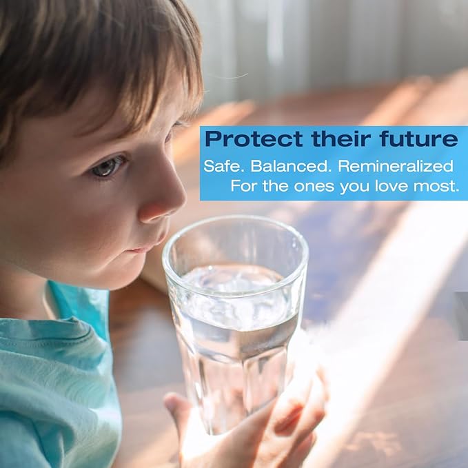 H&G Lifestyles Remineralization Filter,Water Remineralizer for Reverse Osmosis, Mineral Water Filter with 1/4" Quick Connect Thread, Restore Essential Minerals for RO Water System,1,500 Gallons