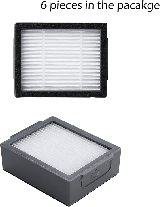 6-Pack Replacement HEPA Filter Compatible for iRobot Roomba, i,e,j Series:E5 E6 E7 i1 i2 i3 i4 i5 i6 i7 i8 J8 and All Plus Versions NOT for Combo J7 J9 10 Max