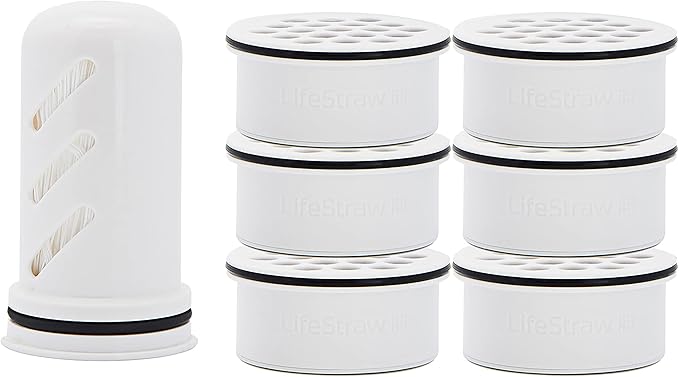 LifeStraw Home Water Pitcher Replacement Pack, 1-Year Supply, for Protection Against Bacteria, Parasites, microplastics, PFAS and 30+ contaminants